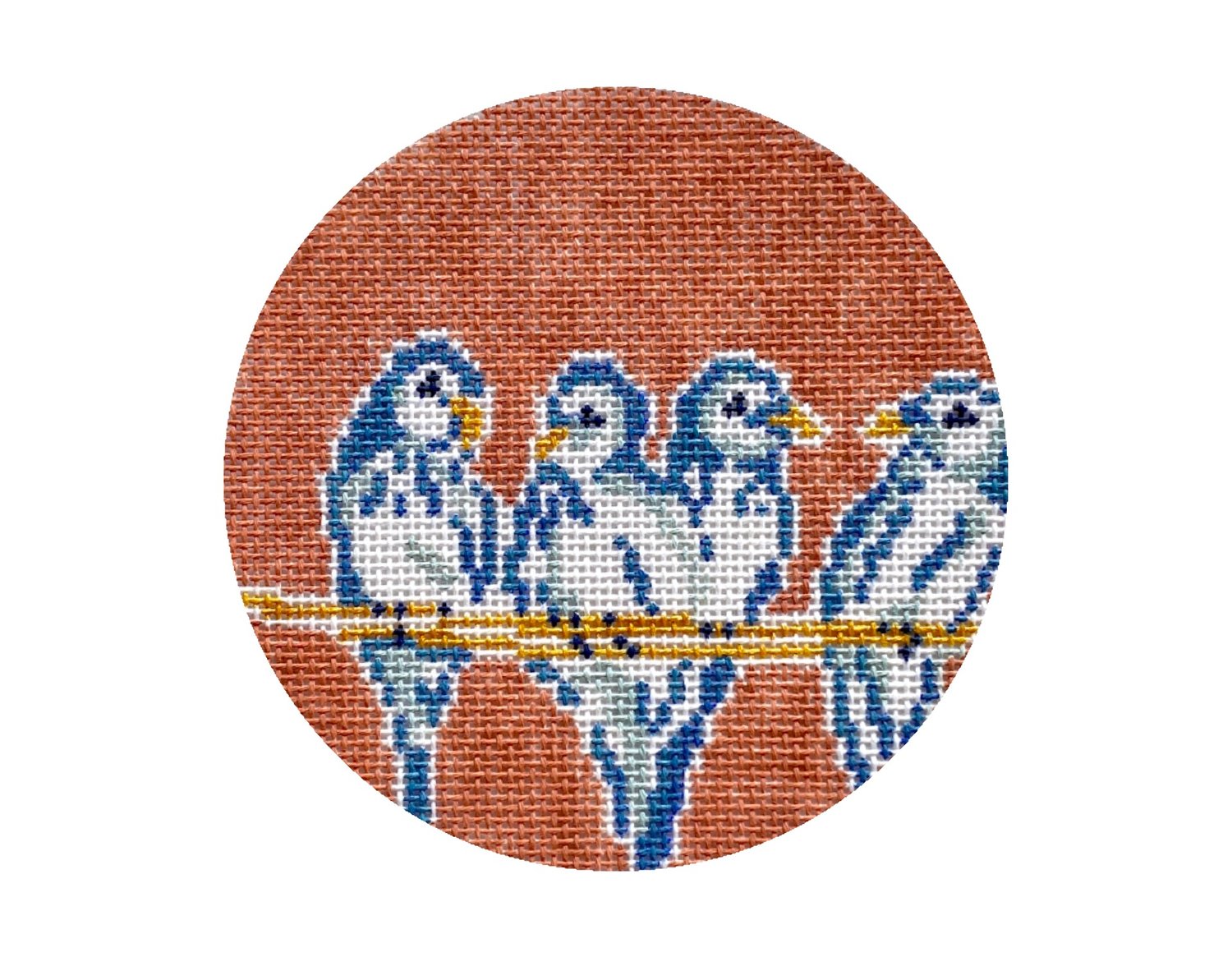 Twelvetide in Color - Four Calling Birds Canvas