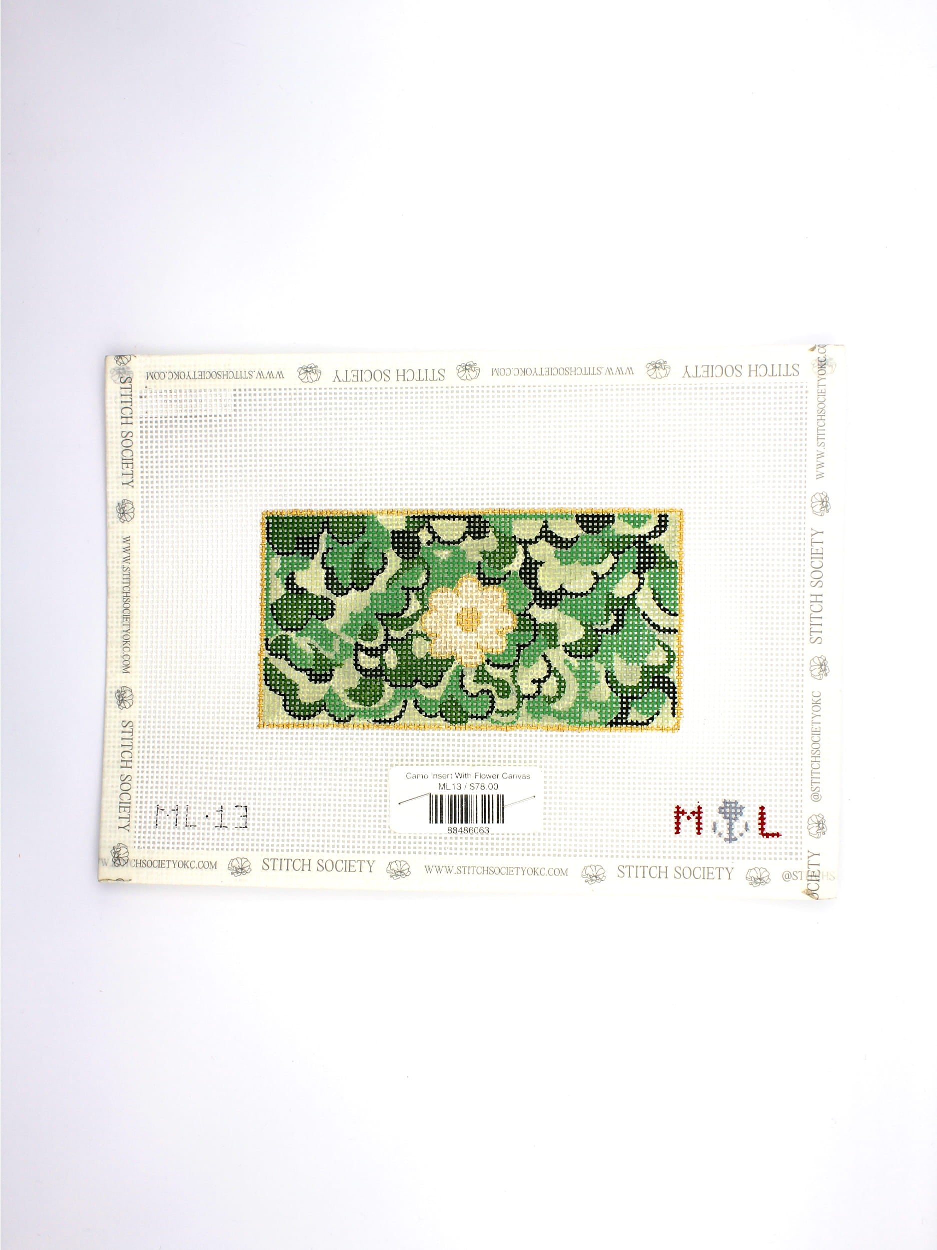 Camo Insert With Flower Canvas