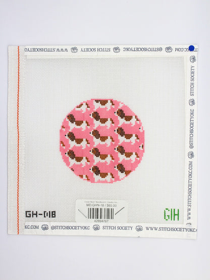 Green Heart Needlepoint: Cavalier King Charles Canvas