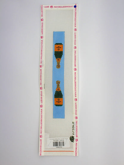 Champagne Bottles Blue Loop KC Canvas