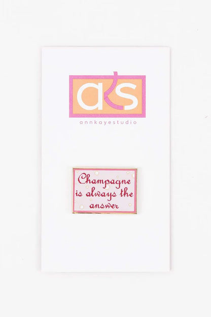 Champagne is Always the Answer (Pink) - Needle Minder