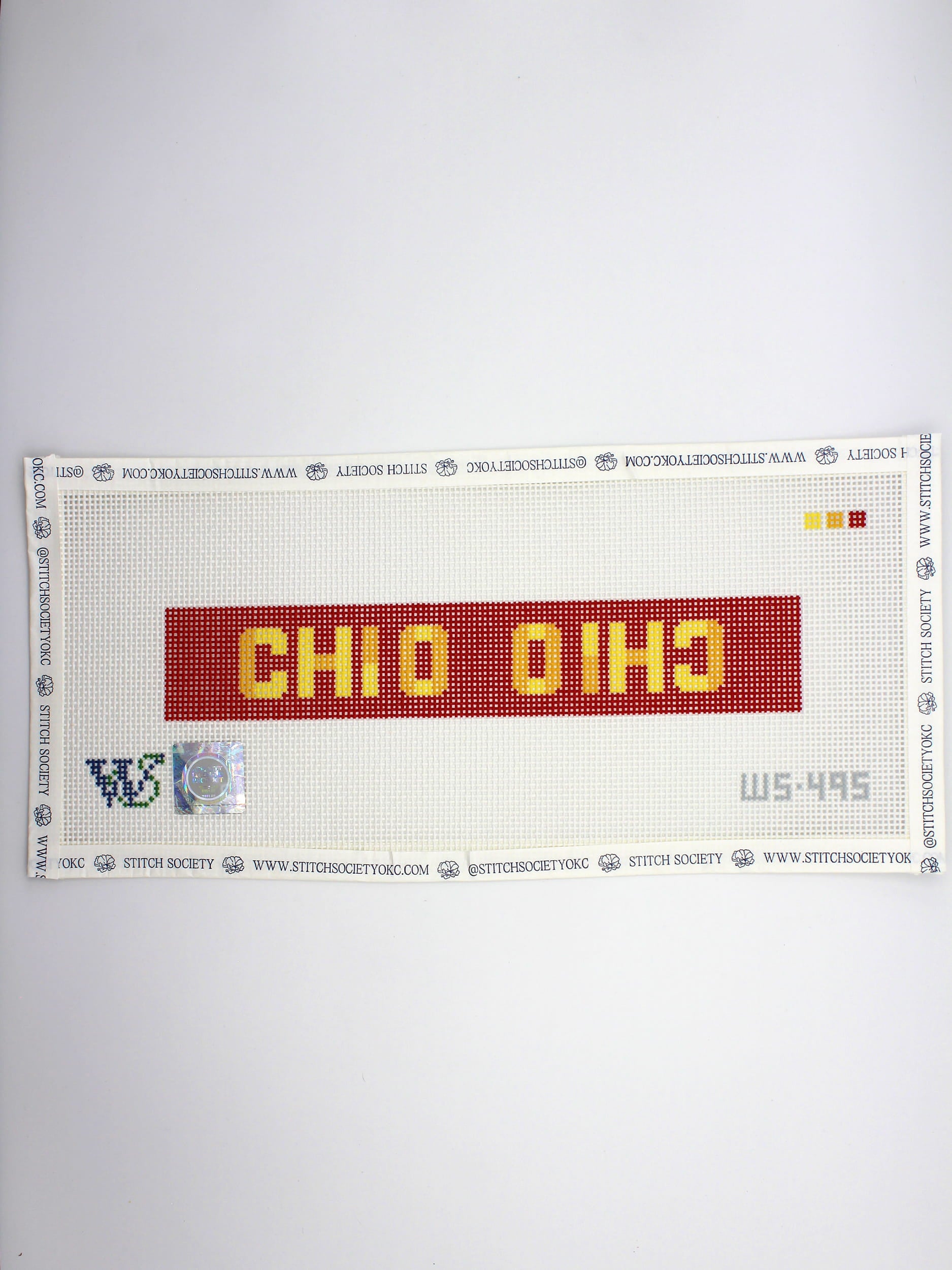 Chi Omega Key Fob Canvas