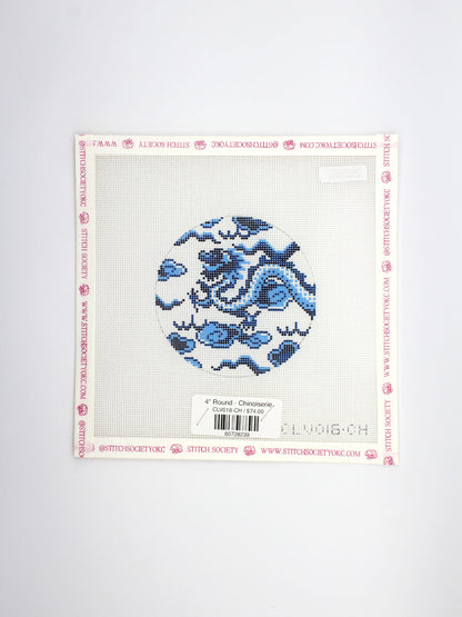 4" Round - Chinoiserie
