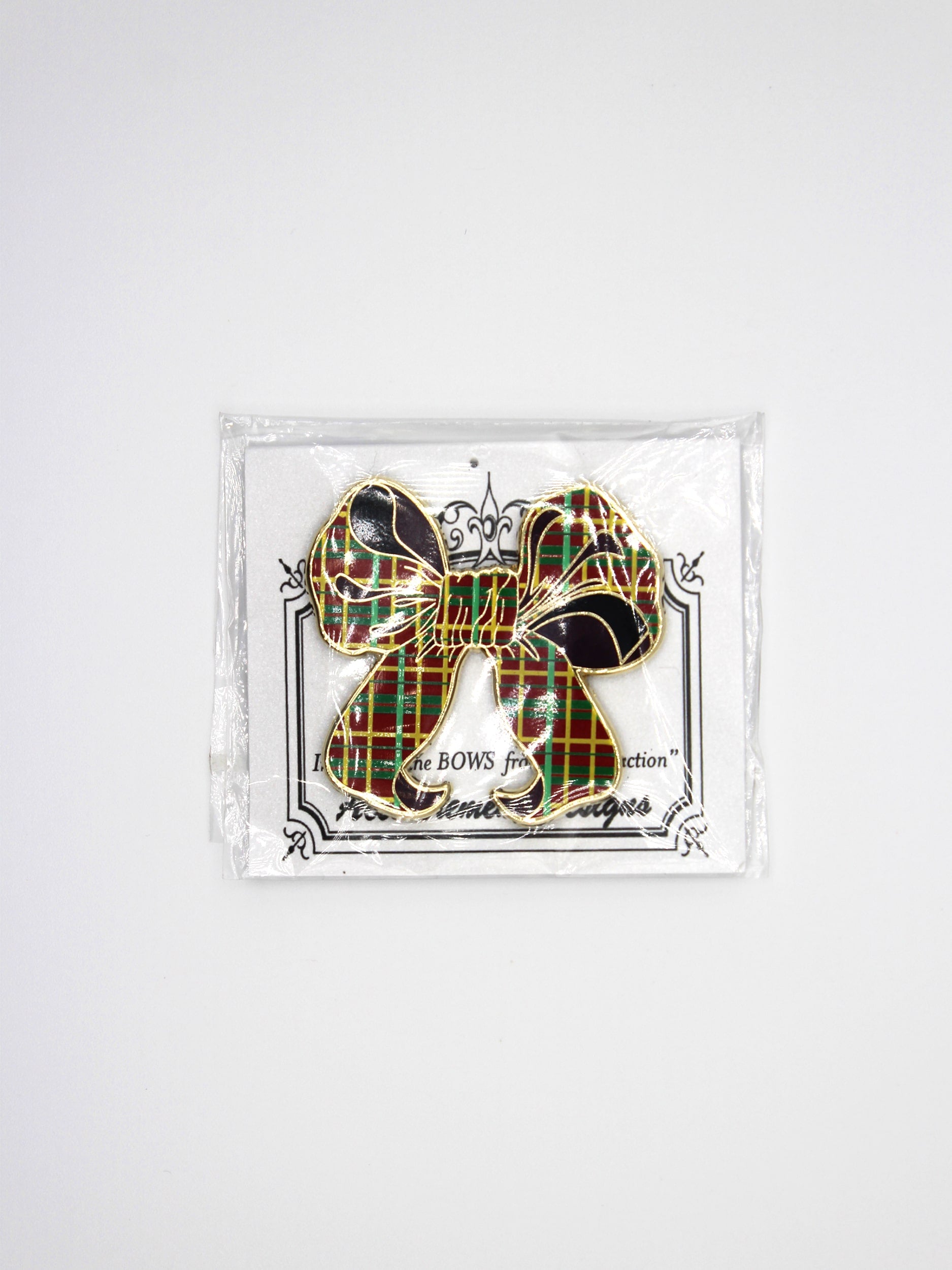 Plaid Bow Needle Minder