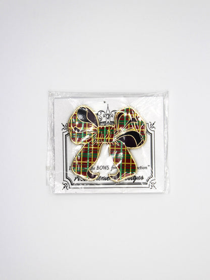 Plaid Bow Needle Minder
