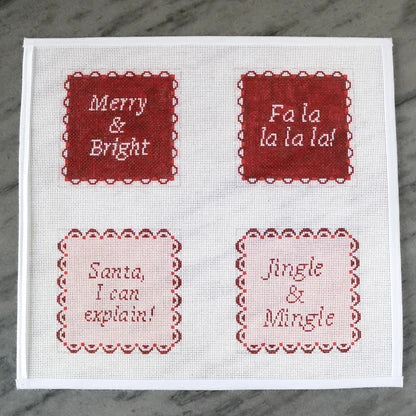 Christmas Cocktail Napkins Canvas