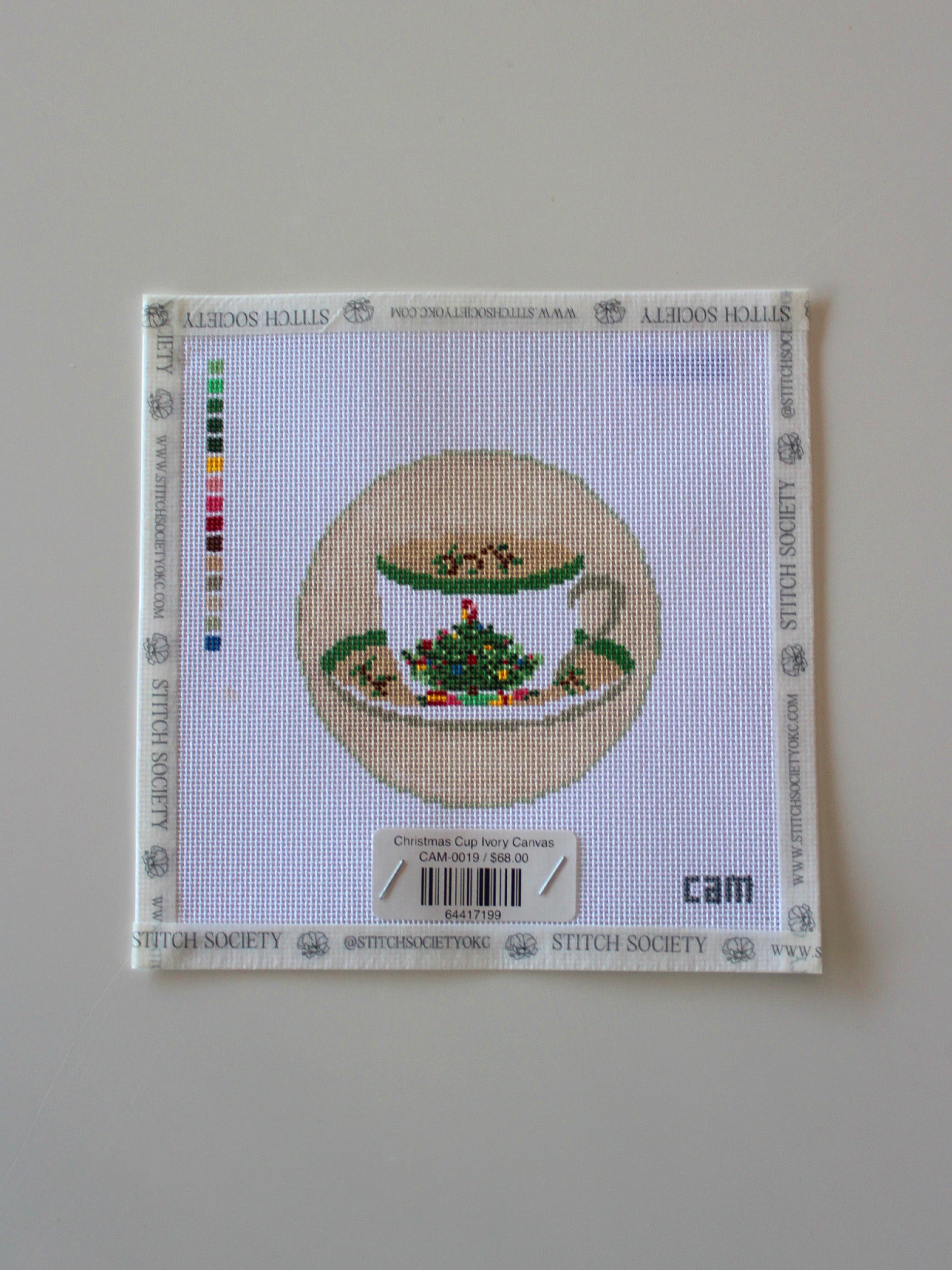 Christmas Cup Ivory Canvas