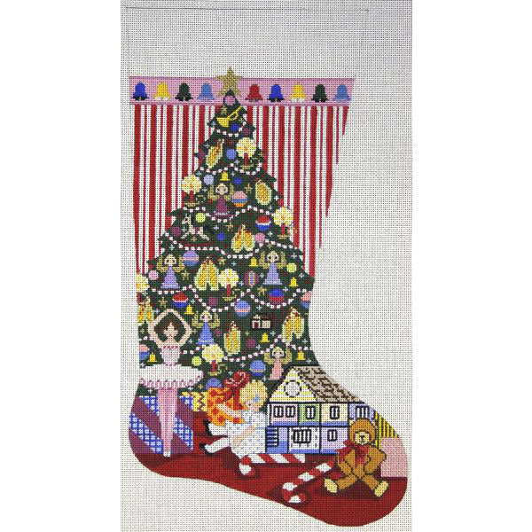 Christmas Morning Stocking Canvas