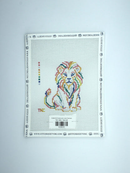 Colorful Creatures Lion Canvas