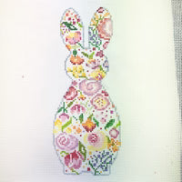Floral Bunny Medium Canvas
