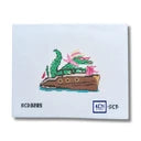Dolce Vita Wooden Boat Club Crocodile Printed Canvas