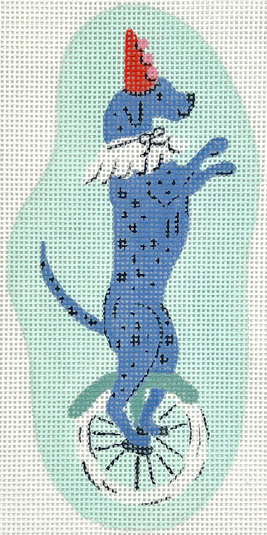 Dalmatian Riding Unicycle Canvas