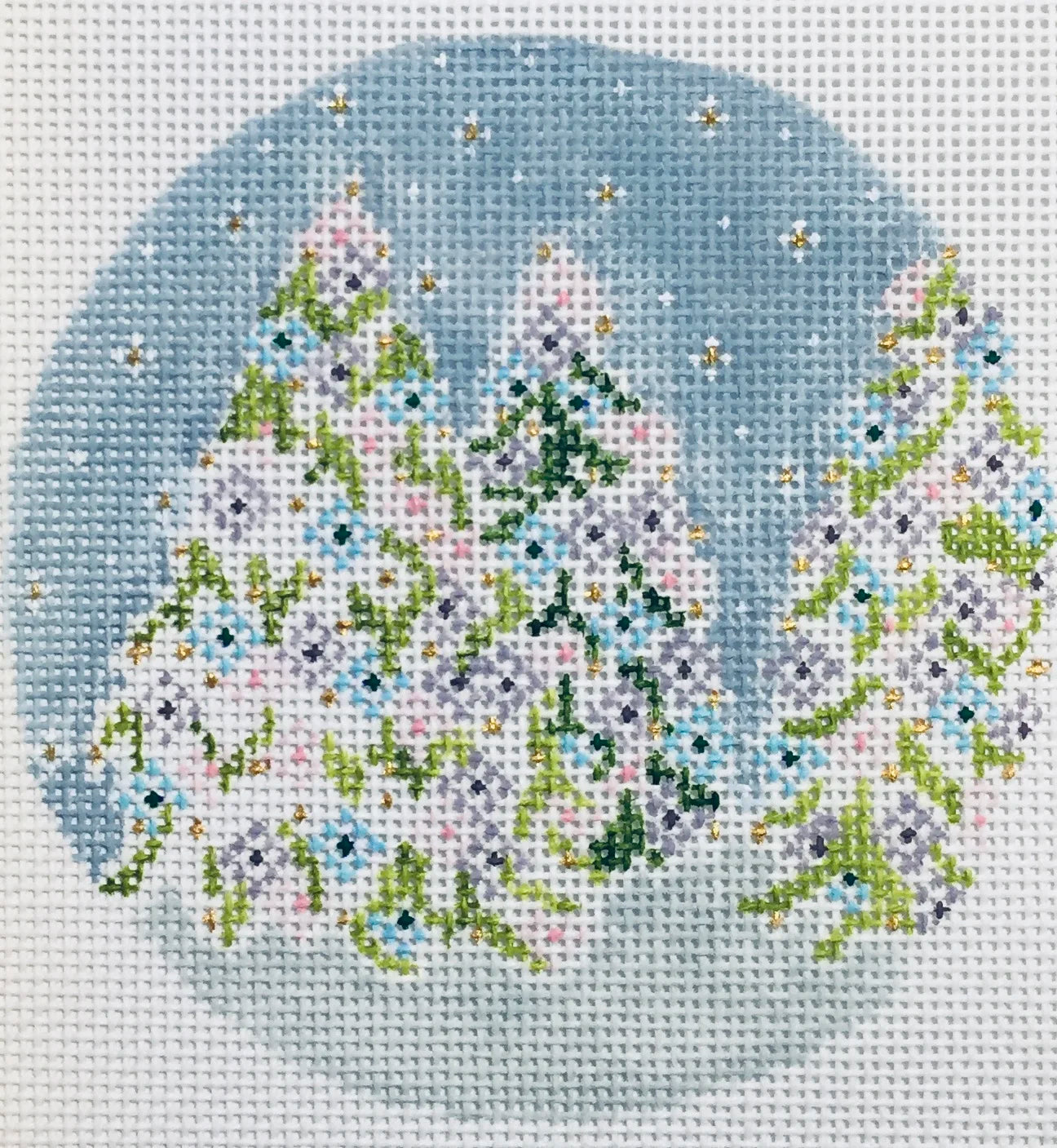 December Trees Canvas – Stitch Society