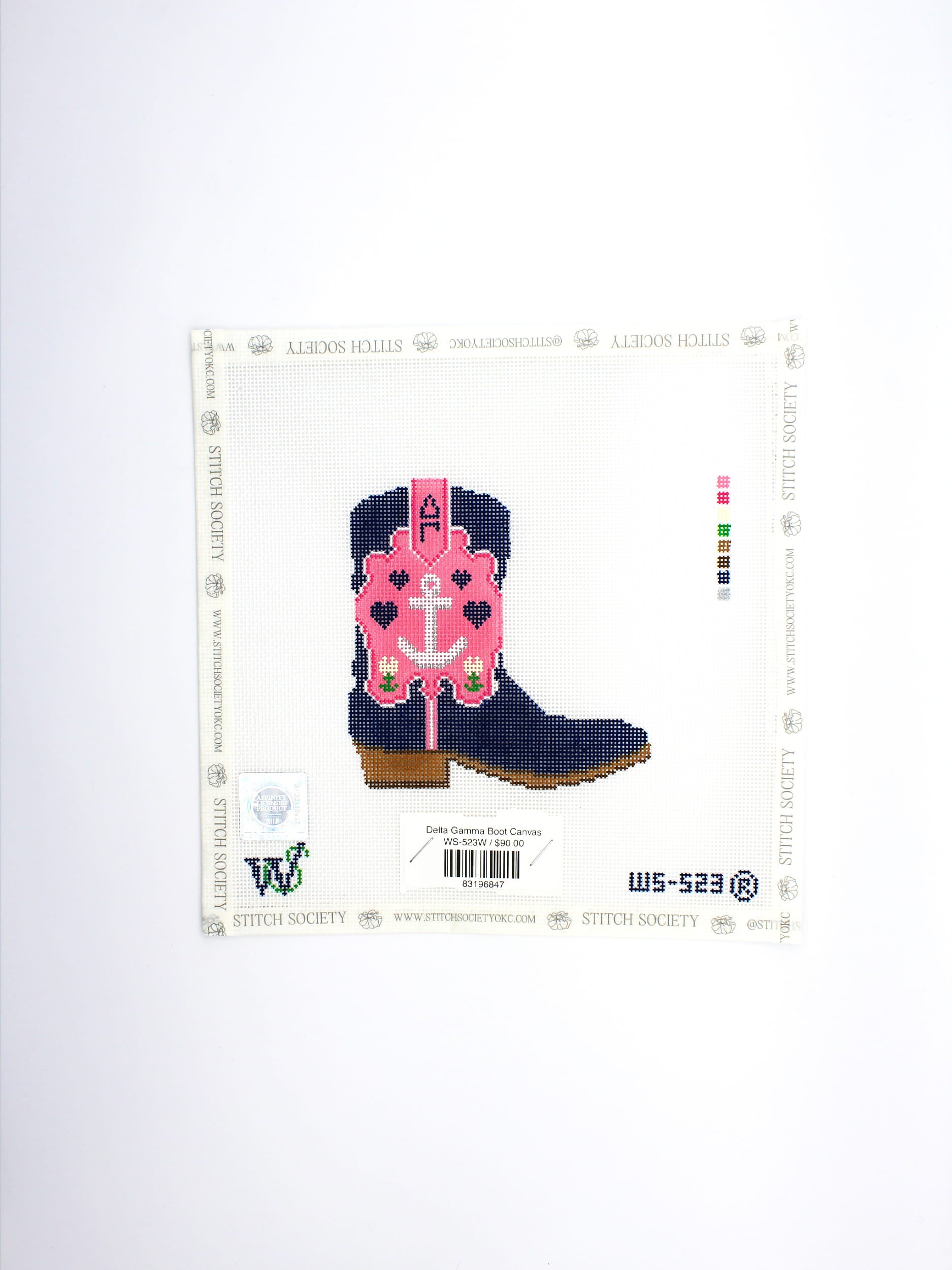 Delta Gamma Boot Canvas