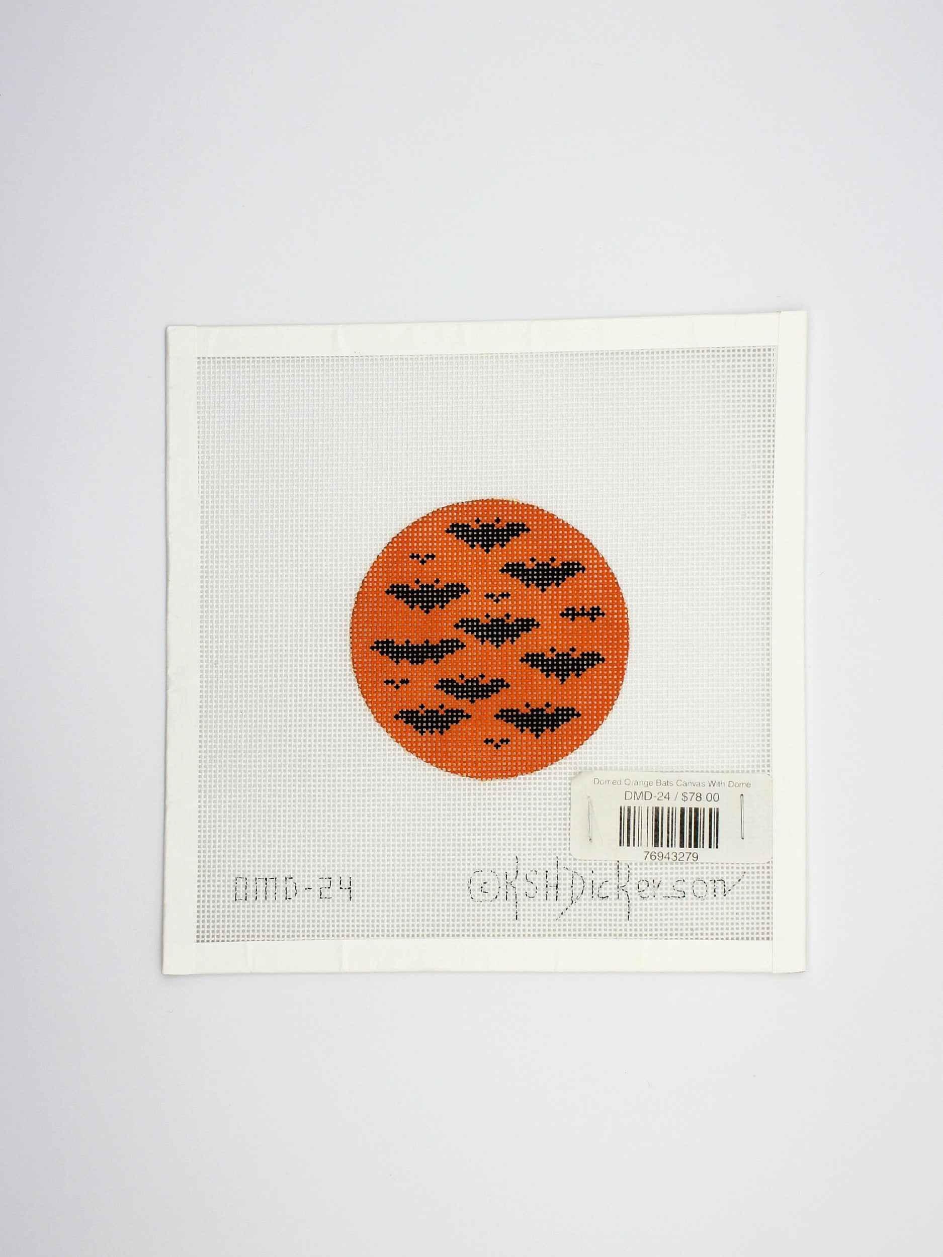 Domed Orange Bats Canvas With Dome