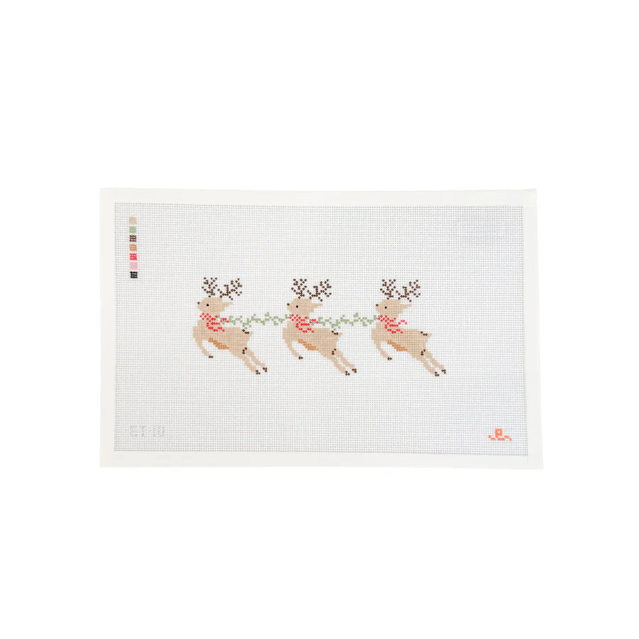 Santa's Reindeer Canvas 