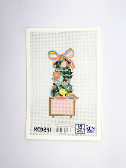 Easter Monogramable Topiary Canvas