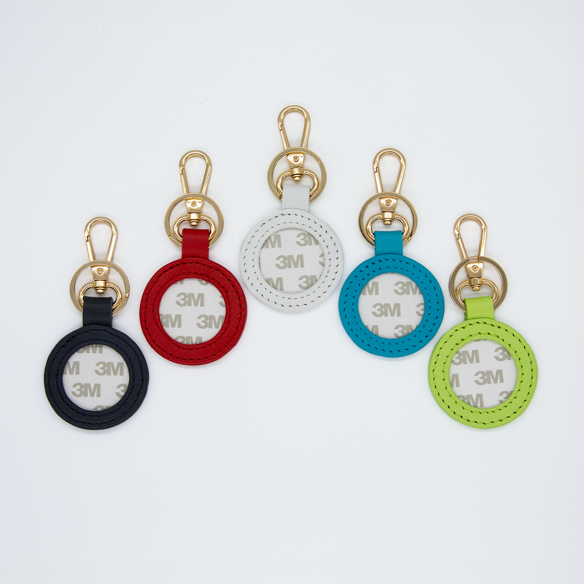 Self-finishing Leather Key Fob- Various Colors