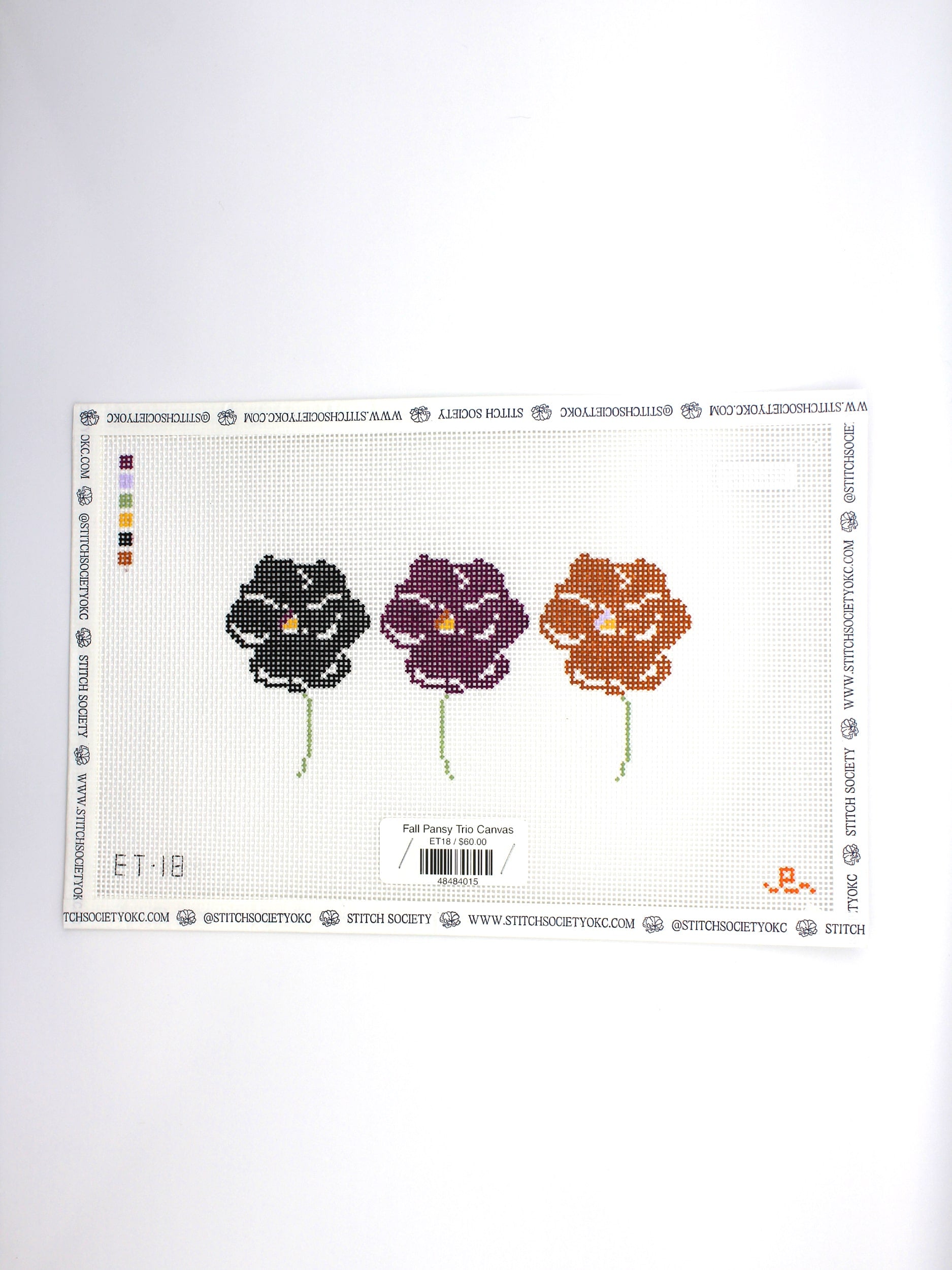 Fall Pansy Trio Canvas