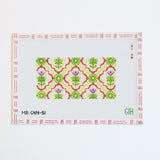 GReen Heart Needlepoint:  Floral Tile Pattern Insert Canvas