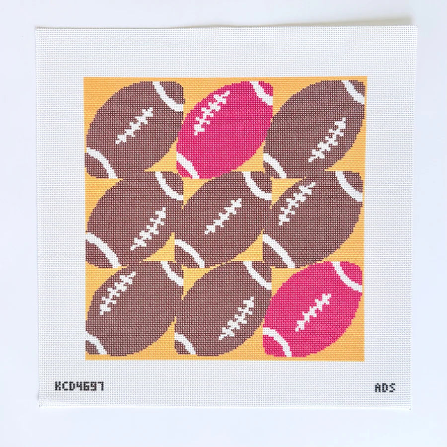 Footbal Square Printed Canvas