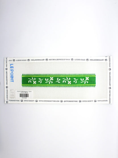 French Ribbon Keychain - Green