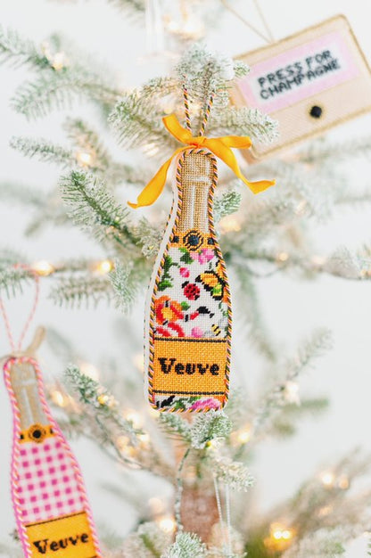 Veuve Bottle - GG Garden Champagne Canvas