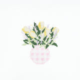 Gingham Vase - Pink