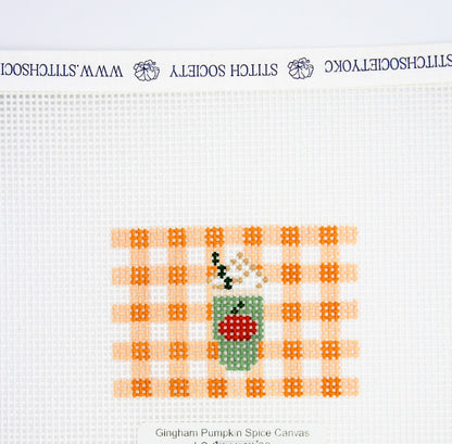 Gingham Pumpkin Spice Canvas