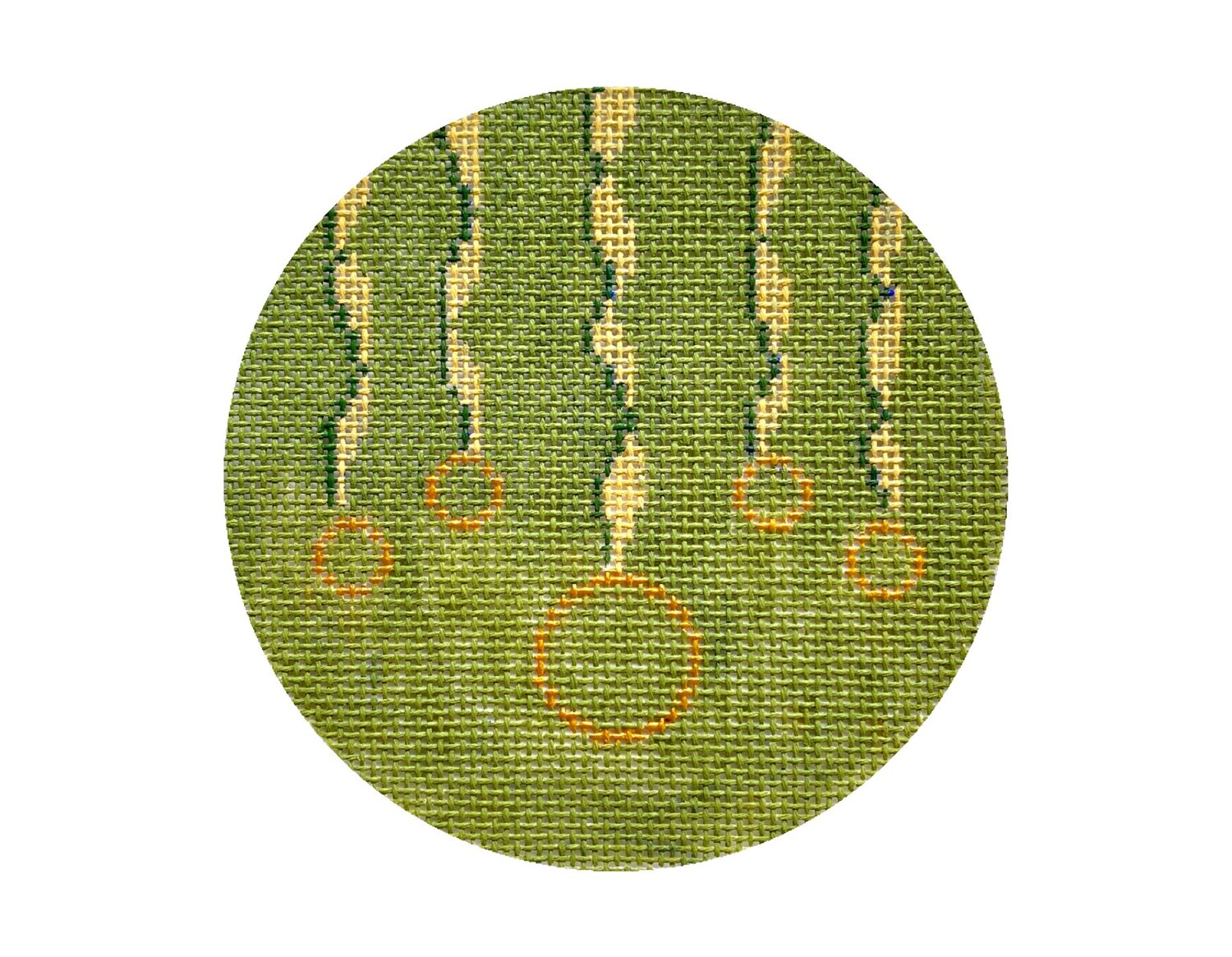 Twelvetide in Color - Five Golden Rings Canvas