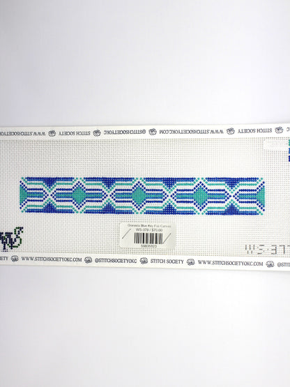 Granada Blue Key Fob Canvas