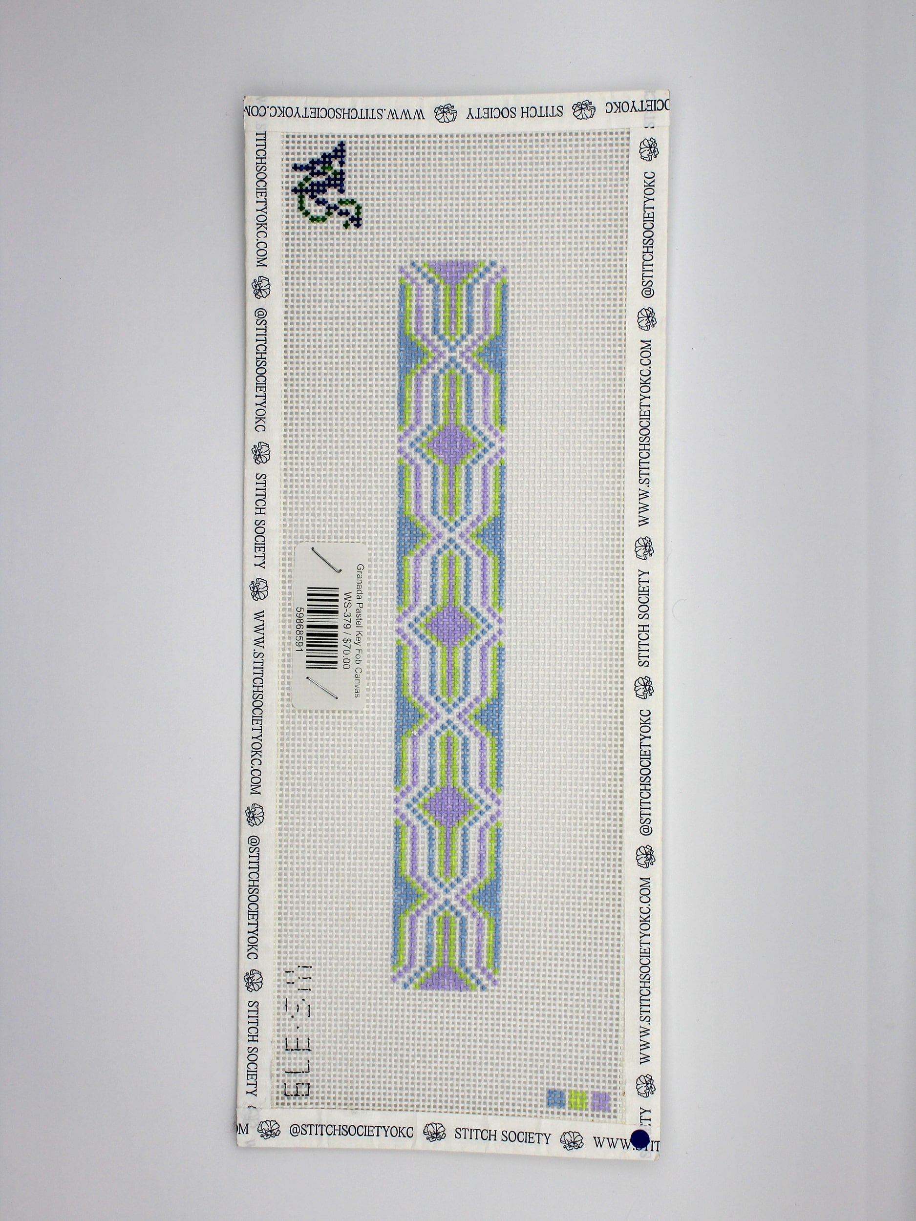 Granada Pastel Key Fob Canvas