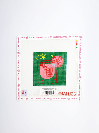Green Mahjong Cocktail Canvas