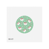 Green Santa Mug Round Canvas