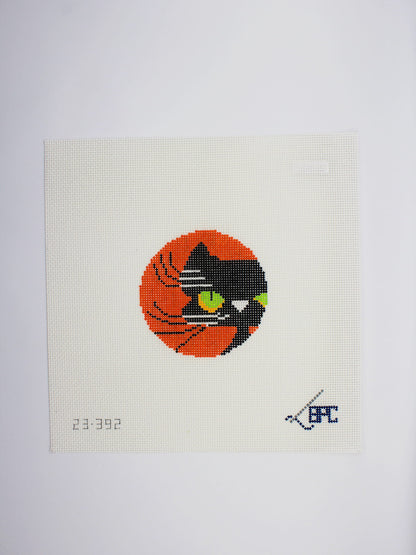 Halloween Black Cat Canvas