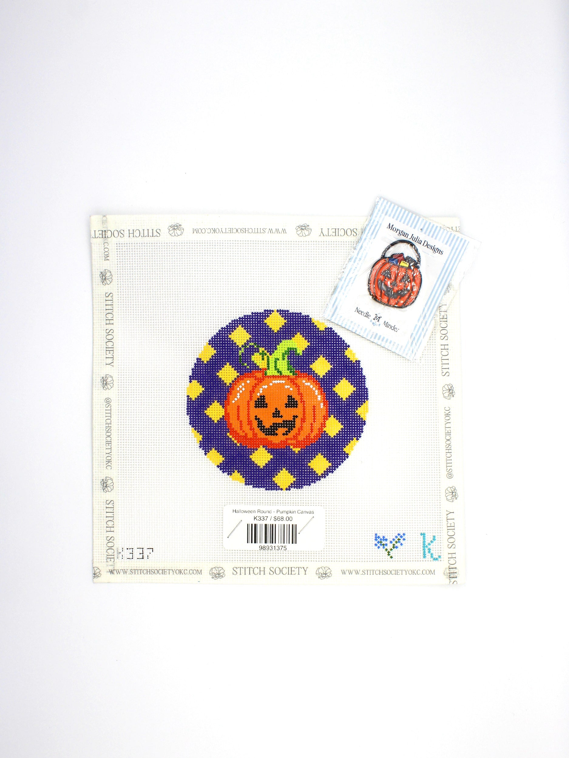 Halloween Round - Pumpkin Canvas