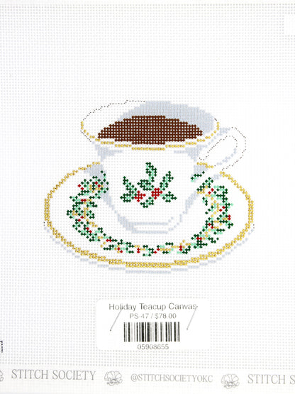 Holiday Teacup Canvas