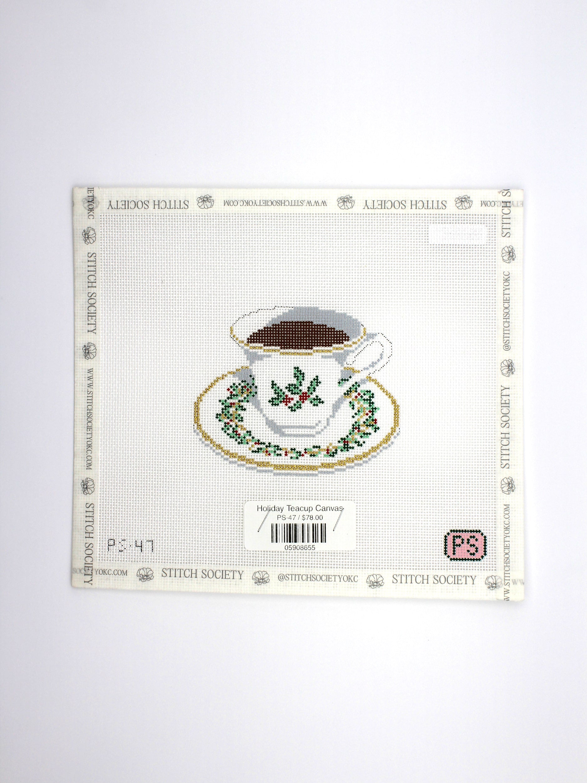 Holiday Teacup Canvas