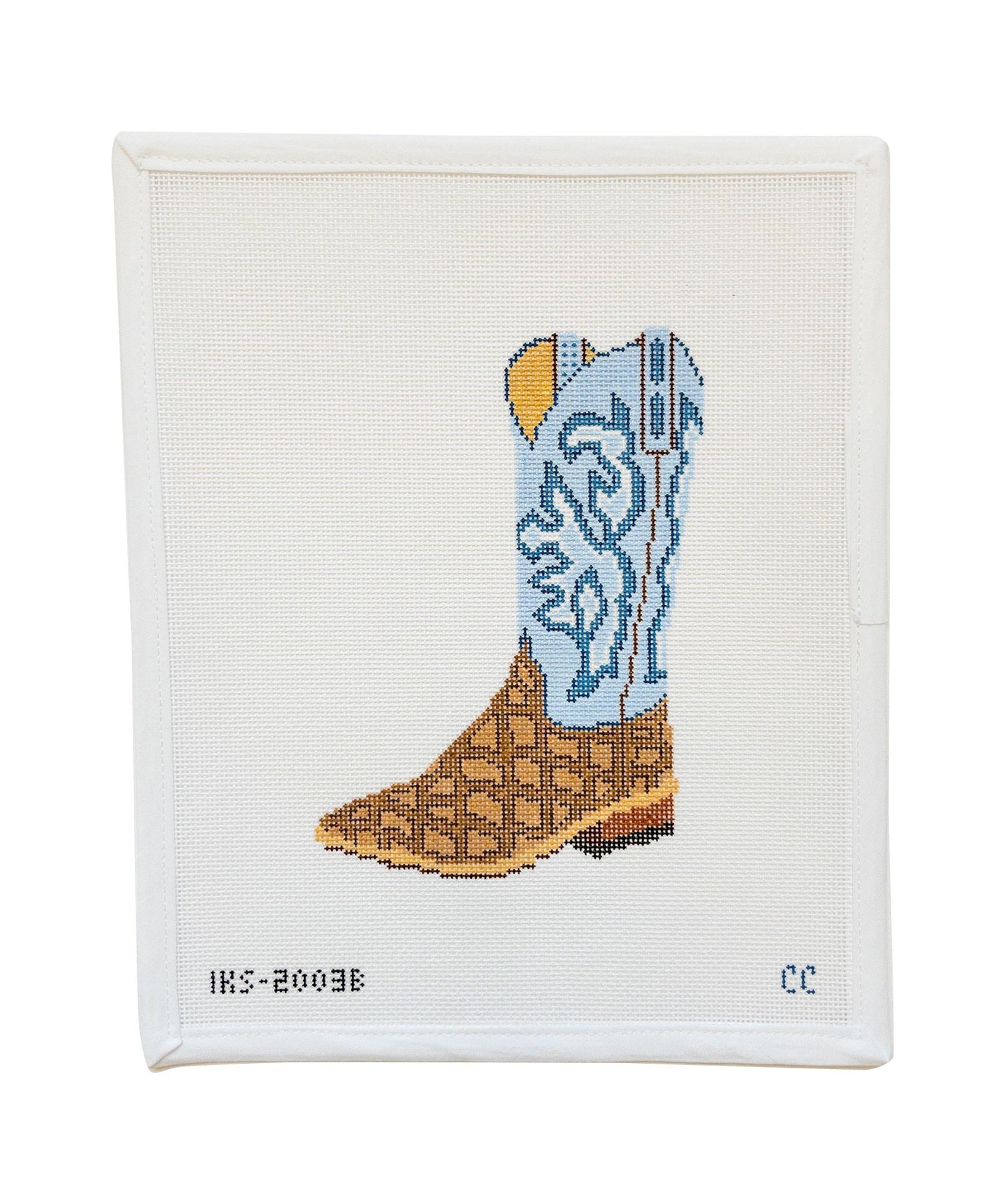 Blue Cowboy Boot Canvas