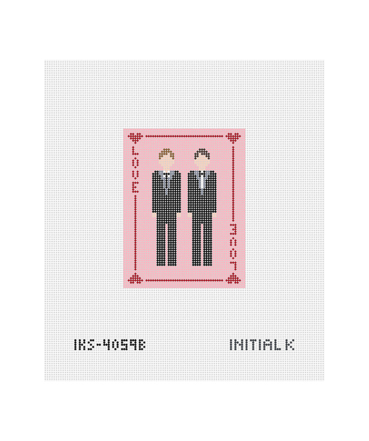Love Card Grooms Canvas