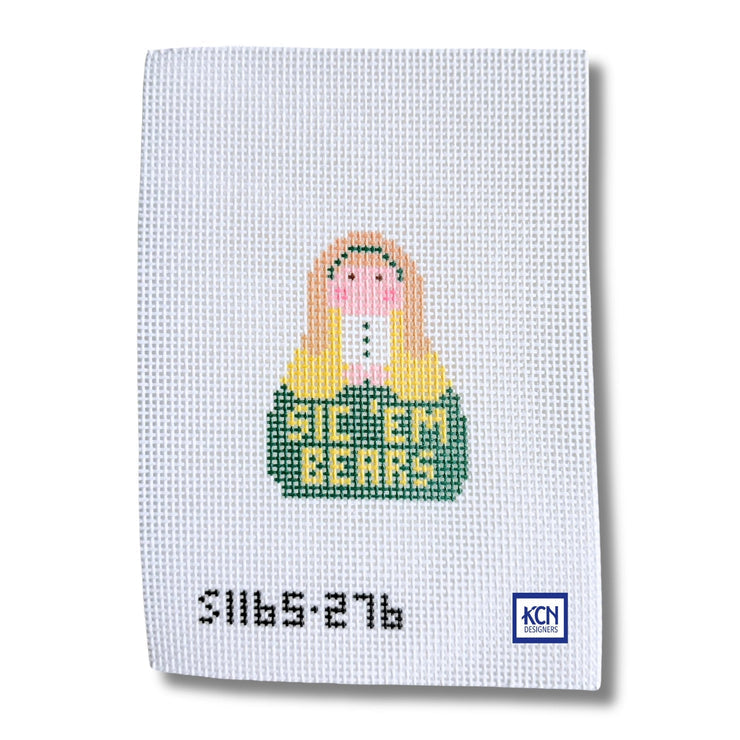 Sic 'em Angel Needlepoint Canvas
