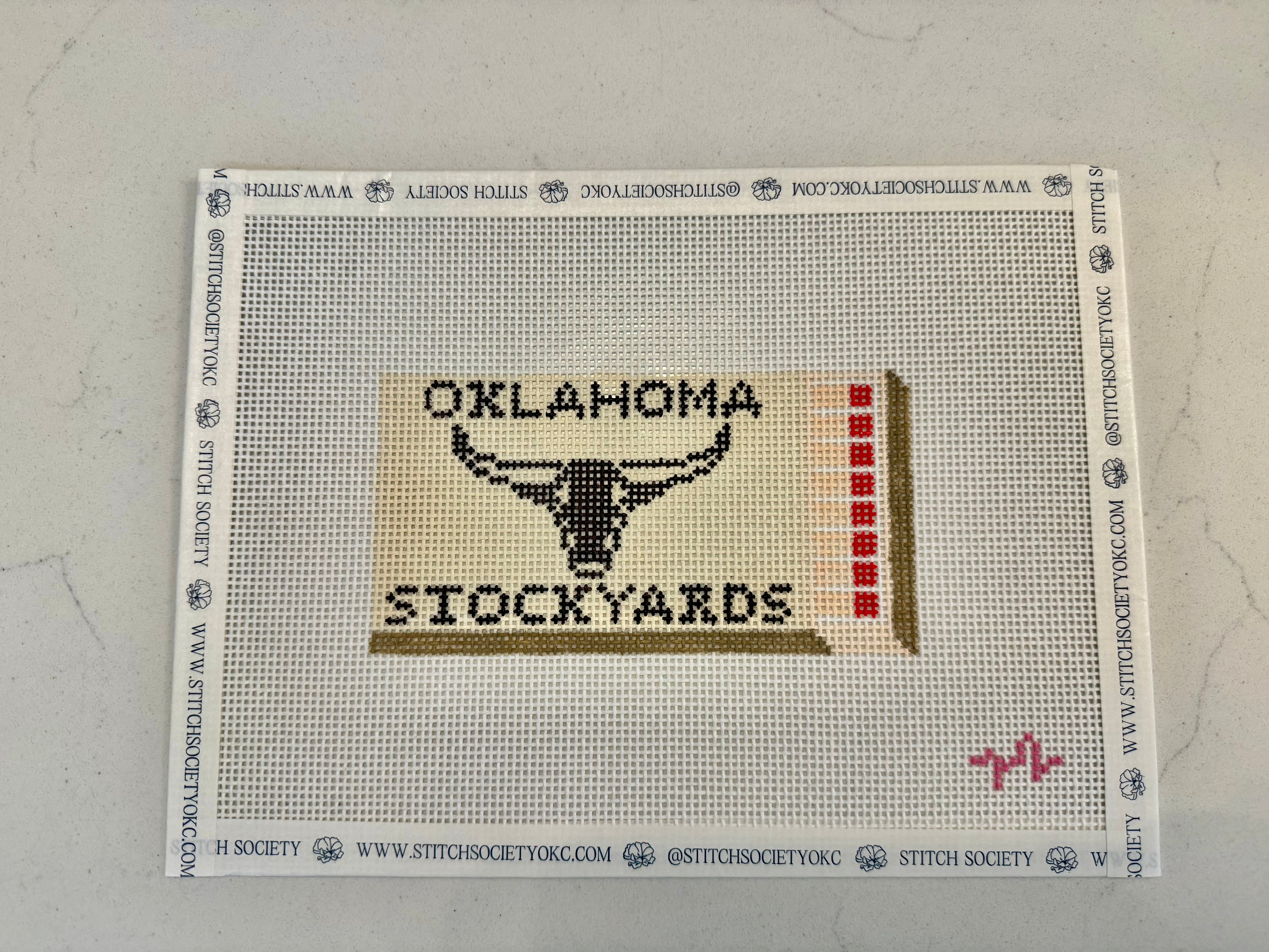 Oklahoma Stockyards Matchbook Canvas