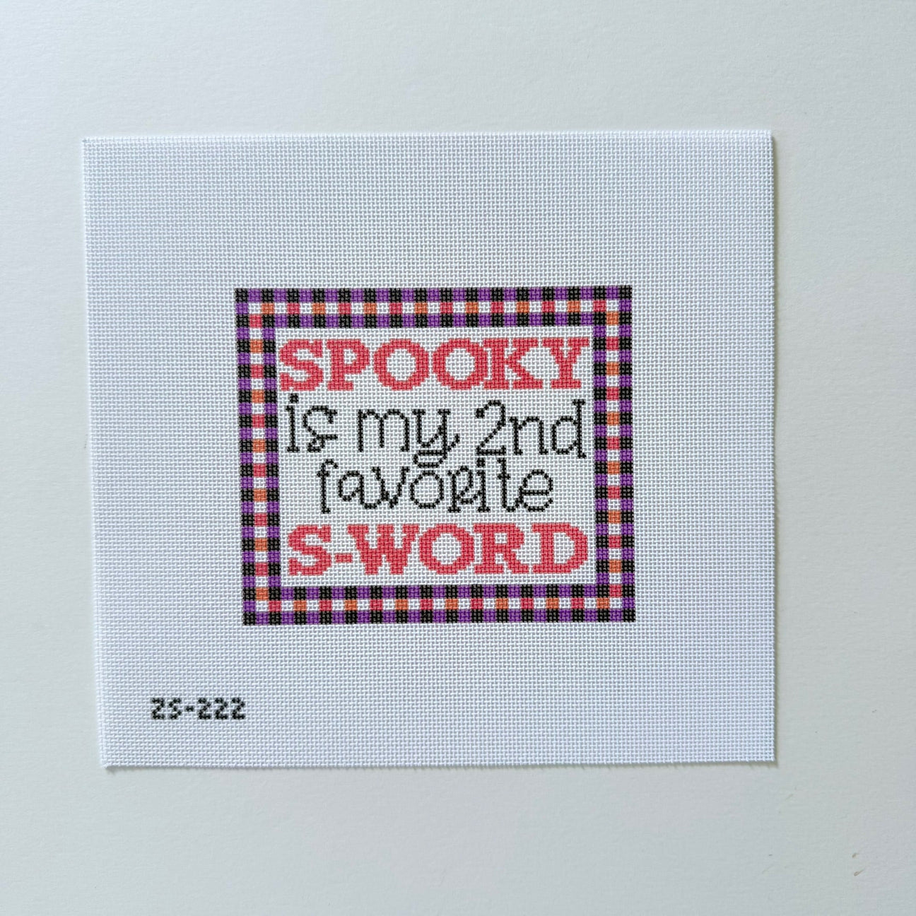 Spooky S Word Printed Canvas