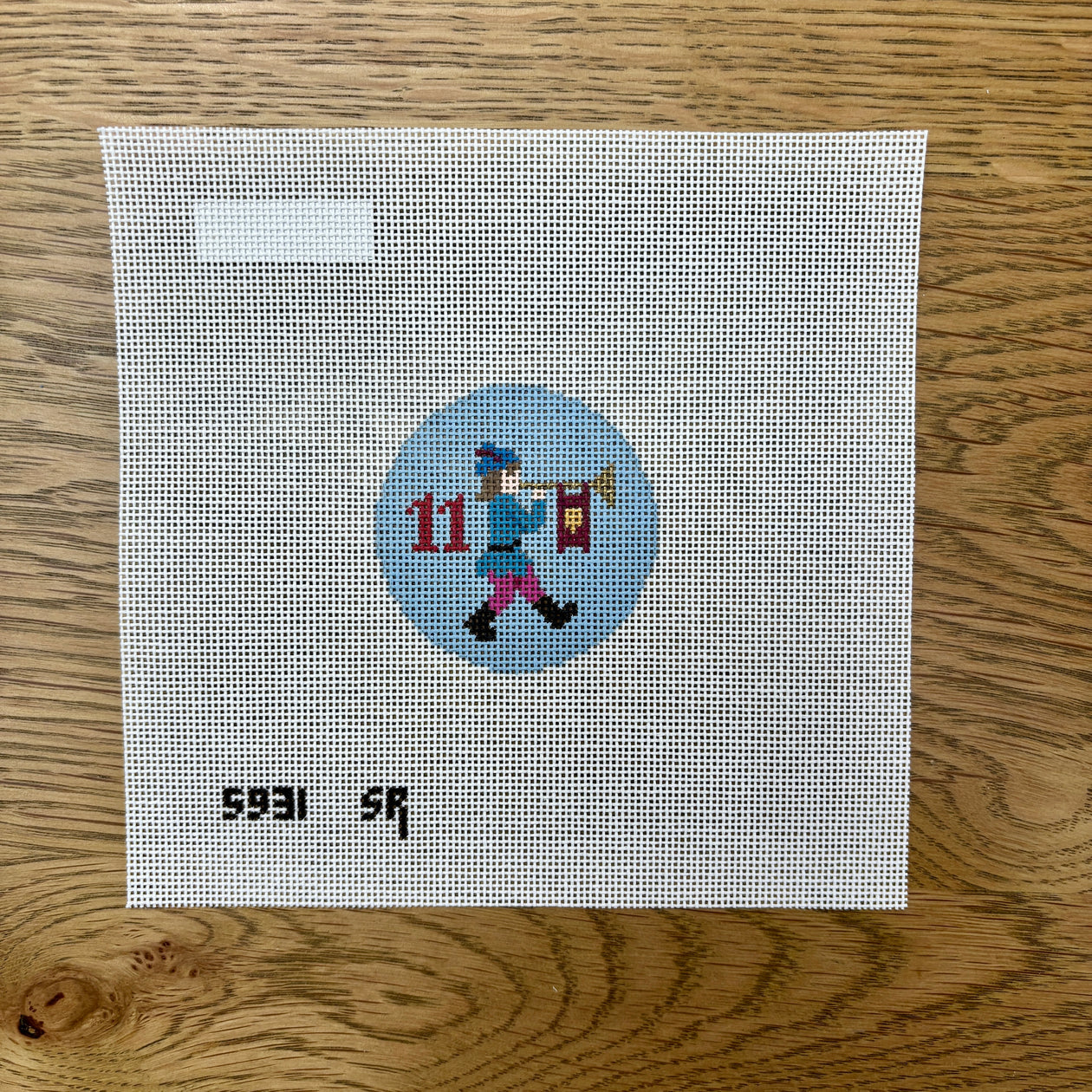 Twelve Days, 2.5" Rounds Day Eleven - Pipers Canvas