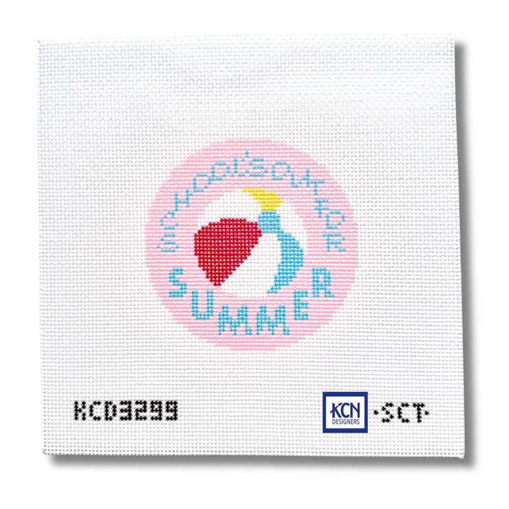 School’s Out for Summer Needlepoint Canvas