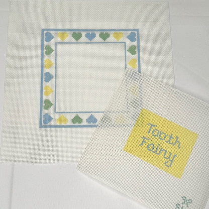 Tooth Fairy, Neutral Hearts Canvas