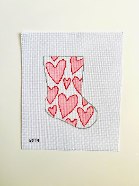 I Love You More Than Hearts Bauble Stocking Canvas