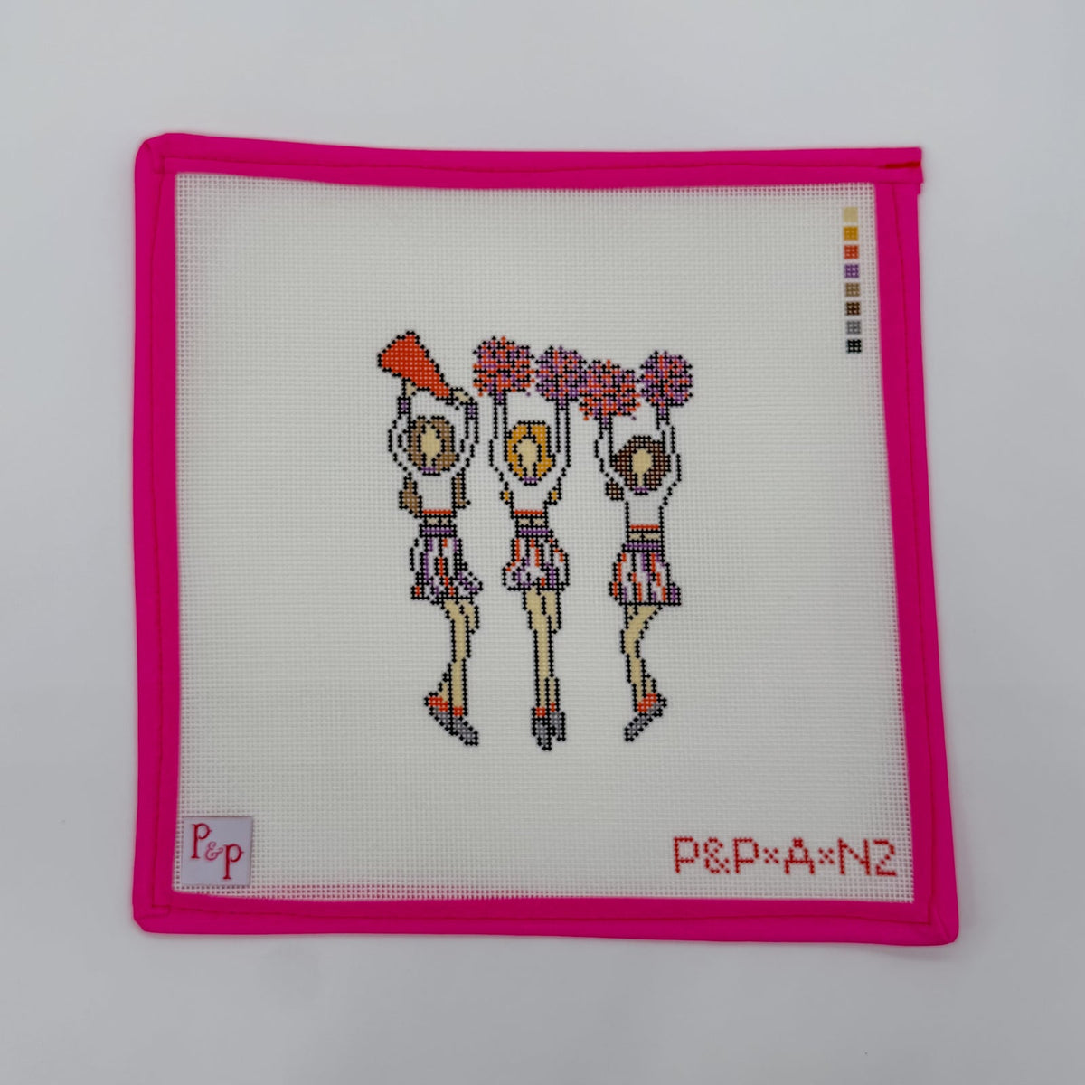 Orange & Purple Cheerleaders Canvas