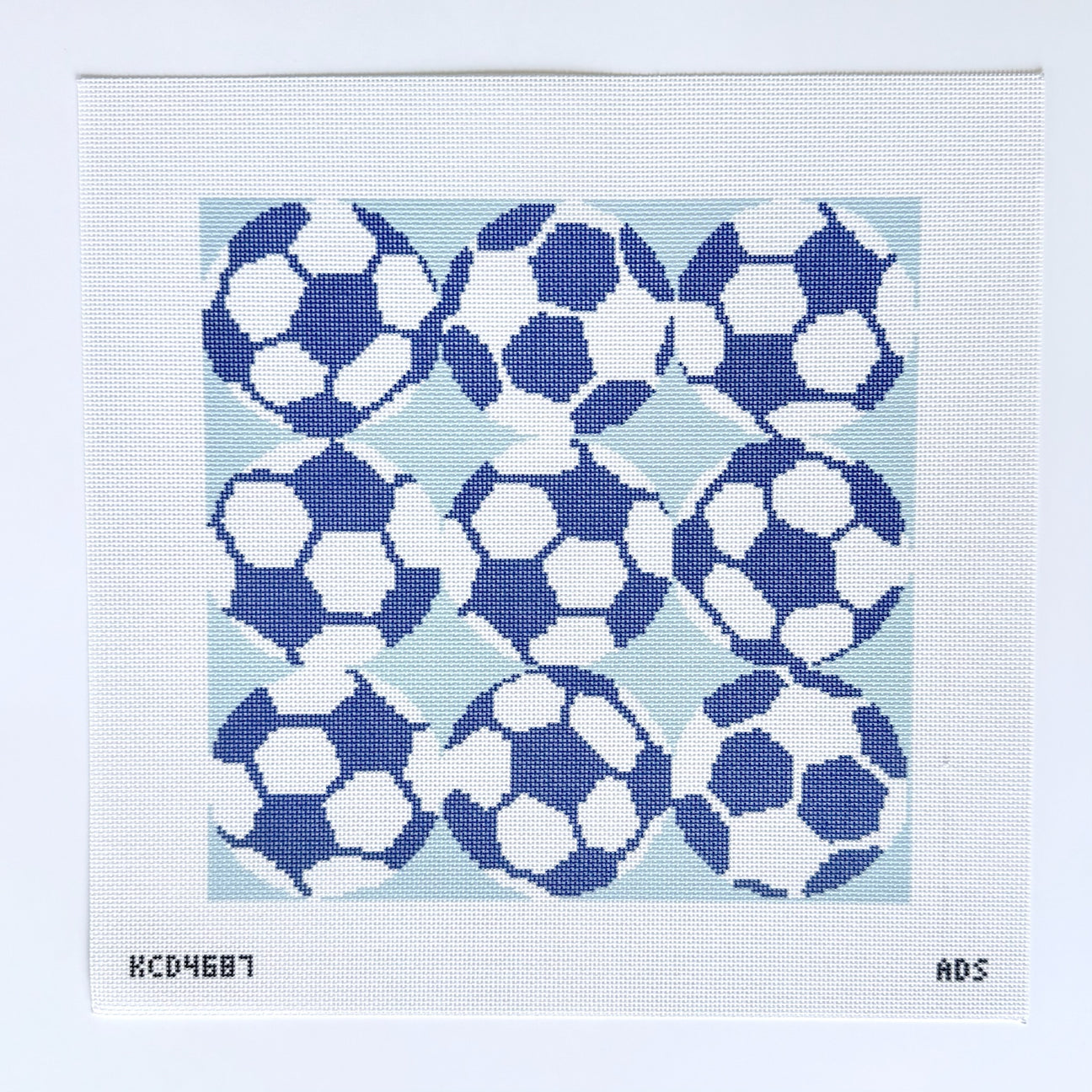 Soccer Square Printed Canvas