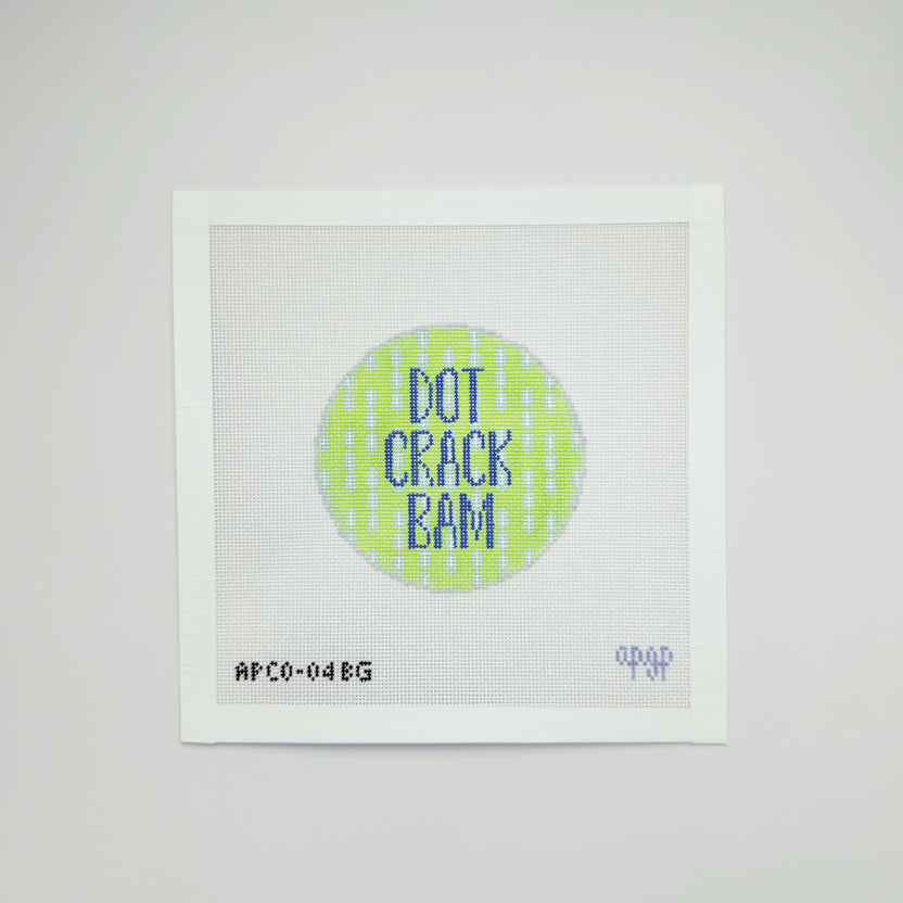 Dot Crack Bam Blue and Green Canvas